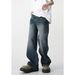 Men's Clothing | Spring and Summer New Arrivals Retro Denim Pants Loose Wide Legs Floor Mopping Trend_viptrois.com