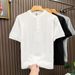 Men's Clothing Men's Style Knitted Polo Shirt Short Sleeved Summer Thin Breathable Retro Pocket Style Trendy Top_viptrois.com