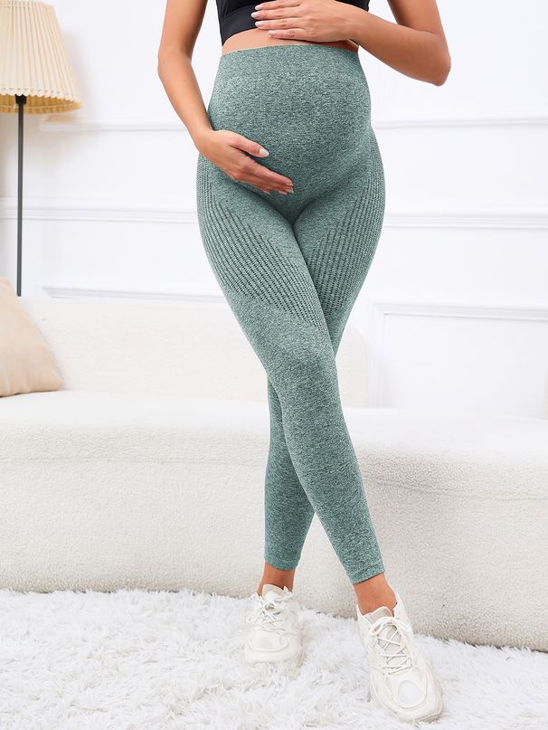 Family matching pregnancy pants for pregnant women three-dimensional belly support high waist wrap high elastic skin-friendly soft slim tight WSSL_viptrois.com