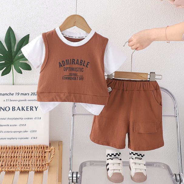Boys' Versatile Jeans Spring New Collection, Children's Casual Long Sleeve Doll Hoodie, Two Piece Set, 2025_viptrois.com