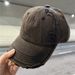2023 New Worn Washed Cowboy Baseball Broken Duck Tongue Hat, Versatile For Men And Women With Rubbed Edge Sun Visor Hat_viptrois.com