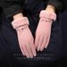 De Velvet Warm Gloves Winter Ladies Plus Velvet Warm Windproof Winter Outdoor Cycling Driving Can Touch Screen Women's Gloves_viptrois.com