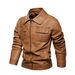 Men’s Vintage Washed Leather Jacket – Distressed Biker Style (Black, Blue, Yellow, S-XXXL)_viptrois.com