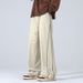 Men's Clothing Men's Casual Pants Spring And Autumn New Trend Brand Simple Wide Leg Pants High Street Side Stripes Loose Sports Pants Men_viptrois.com