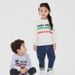 Ready To Stock Spring New Children's Casual Tops For Small And Medium Children Cartoon Letters Wide Printed Loose Loop Pullover Sweatshirt_viptrois.com