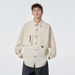 Men's Clothing Water-Resistant Plaid Work Shirt, Oversized Vintage Long Sleeve Shirt With Chest Pocket, Fall & Winter Layering Essential_viptrois.com