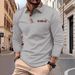 Pulse European And American Foreign Trade Autumn Long Sleeve Button Color Block Men's Sports Polo Shirt_viptrois.com