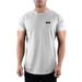 Muscle Fitness Short-sleeved Foreign Trade Cross-border Bodybuilding Slim-fit T-shirt, Shoulder-plugged Elastic Top, Running Casual Training Clothes_viptrois.com