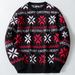 Loom Men's Clothing European And American Autumn Winter Christmas Jacquard Loose Drop Shoulder Long Sleeve Thin_viptrois.com