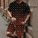 Men's 3D Printed Short Sleeve Shirt And Shorts Set - Casual Comfort Outfit With Bamboo Cotton Blend_viptrois.com