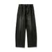 Men's Clothing Washed Distressed Split Design Scimitar Jeans Men's Spring Style High Street Retro Loose Straight Casual Trousers_viptrois.com