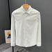 Letter Long Sleeved Shirt Loose Shirt Boys Summer Trend All Match Casual Jacket_viptrois.com