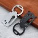 Multifunctional Outdoor Portable Multi-Shaped Keychain Bottle Opener Camping Stainless Steel Creative Tool Card_viptrois.com