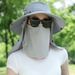 Women's Detachable Top Sun Hat - Breathable & UPF 50+ Camo Bucket Hat For Hiking & Travel_viptrois.com