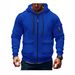 Men's Zip-Up Hoodie With Multiple Pockets – Lightweight Pullover For Casual & Outdoor Wear (White, Black, Navy, Army Green & More) – S To Xxxl_viptrois.com