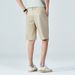 Men's Casual Shorts Summer Lightweight Cotton Loose Fit Straight Leg 5-Inch Shorts Trendy Versatile Beach Lounge Pants_viptrois.com