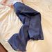 Men’s Clothing Large Size Dark Blue High Waist Wide Leg Jeans Spring And Autumn New Style Straight Drape Loose Slim Floor Length Pants_viptrois.com