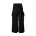 Men's Clothing Multi Pocket Dark Wide Leg Workwear Mopping Casual Drawstring Flared Pants High Street Casual Pants_viptrois.com