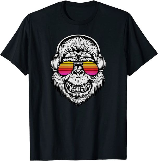 DJ Gorillas Funny T-Shirt Mens Womens Tees Top Classic T-Shirt Mens Womens Tees Top_viptrois.com
