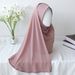 Women's Hijab solid color crystal linen chiffon scarf ladies head scarf comfortable breathable_viptrois.com