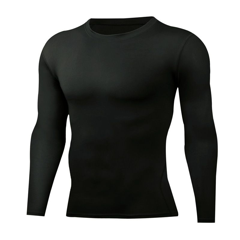 Men's clothing Sports bodysuit running long sleeve men's four seasons basketball bodysuit quick drying elasticity_viptrois.com
