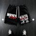 Men's Clothing Men's Distressed Washed Beach Shorts Street Style Printed Five Point Pants Money Pattern Ready_viptrois.com