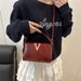 red glossy princ diana bag casual embroidered texture handbag new classic autumn and winter shoulder bag patent leather bag_viptrois.com