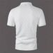 Men's Clothing Polo Shirt Solid Color Jacquard Short Sleeved Casual Tight Lapel Shirt_viptrois.com
