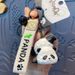 Bag Pendant Handcrafted Panda Couple Keychain - Resin & Wood Carving Style With Bamboo Accents (Exquisite Gift Idea)_viptrois.com