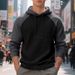 Cross-border American Autumn And Winter Men's Loose Leisure Trend Heavy Color Matching Drawstring Hooded High-end Sweater Men_viptrois.com