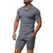 Men's Clothing British Burke Shirt Short Sleeved Shorts Casual Slim Sports Quick Drying POLO Suit_viptrois.com