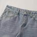 Men's Clothing Casual Straight Leg Jeans, US Embroidered Layered Denim Trousers, Trendy Youth Style For All Seasons._viptrois.com
