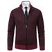 Men's Fleece-Lined Zip-Up Sweater Jacket – Warm & Stylish Winter Knitwear For Casual & Urban Looks (Sizes M-3XL)_viptrois.com