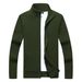 Pure Yiding Sen Autumn Winter Men's Thickened Business Casual Knitted Sweater Stand Collar Pure Cotton Jacket Factory Direct_viptrois.com