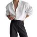 Men's Clothing Black Long Sleeved Shirt High Grade Vertical Striped Texture Light Mature Style Versatile Non Iron Casual Business Shirt_viptrois.com