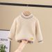 Boys Girls Knit Sweater Soft Cotton Round Neck Long Sleeve Pullover For Kids 3-8 Years (100-140cm) - Red, Light Blue, Beige, Yellow, Orange_viptrois.com