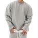 Men's Casual Hoodie - Loose Fit Cotton Pullover Sweatshirt For Gym, Running & Streetwear (Black, Grey, Beige, Khaki, White-Grey) - M-XXXL_viptrois.com