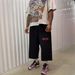 Men's Clothing Summer New Street Hip Hop Style Letter Printing Men's And Women's Elastic Waist Drawstring Shorts_viptrois.com