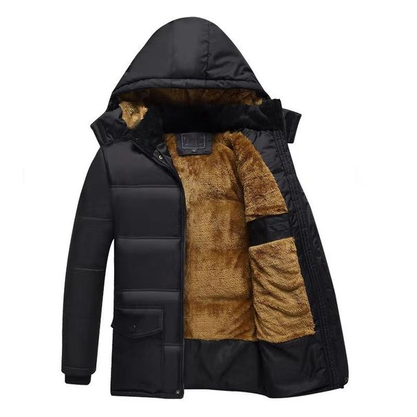 Men's Clothing Jackets In Stock, Large Size Thickened Cotton Jackets For Middle Aged And Elderly People, Dad's Men's Cotton Jackets, Father's Coats_viptrois.com