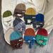 Kids'caps Boho style children's knitted personalized color with a cold hat warm ear hat_viptrois.com