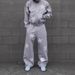 New Trend Brand Street Hip Hop Fashion Printing Loose Casual Sweatpants Sweatshirt_viptrois.com