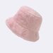 Fashionable Autumn And Winter Light Plate Thickened Solid Color Rabbit Fur Fisherman Warm Basin Sunshade Hat_viptrois.com