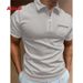 Unbeatable Quality Men's Summer Pocket Ins Collar Button Horse Sports Henley 2024 Ball Shirt Quick Sell None_viptrois.com
