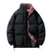 Unisex Winter Puffer Jacket – Streetwear Style, Thickened Polyester Coat With Stand Collar (S-Xxxxl, 7 Colors, Slim & Oversize Fit)_viptrois.com