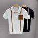 Men's Clothing Lapel Short Sleeved Polo Shirt Men's Trendy Summer T Shirt Slim Trend 2024 New All Match T Shirt Top_viptrois.com