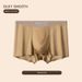 Pulse Ou Ruofeng Satin Men's Ice Silk Underwear Soft Silky Breathable Sports Bare Feel Mid-Waist Boxer Briefs_viptrois.com
