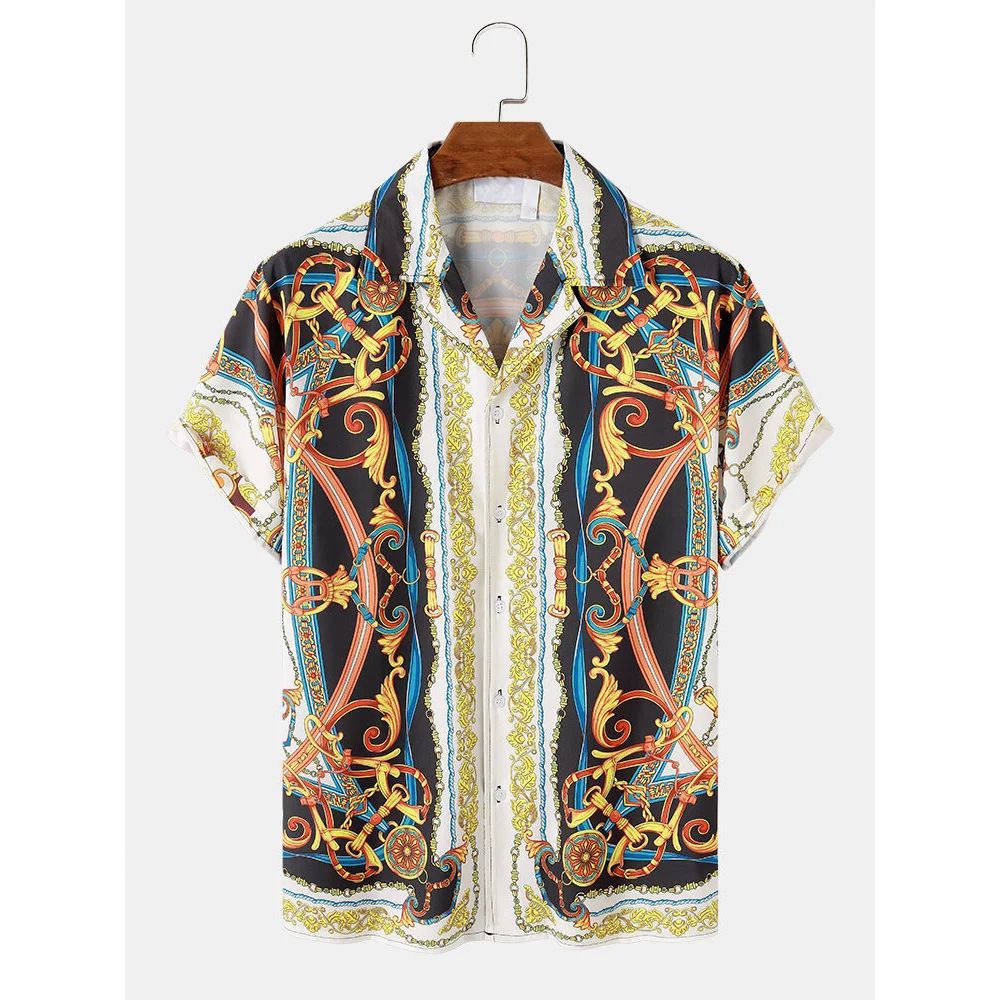 Hawaiian Royal Betis Men's Shirt Arab Islamic Solid Color Style_viptrois.com