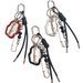 Bag Pendant Irregular-shaped High-end Metal Bag Pendant, Makeup Mirror Leather Rope, Couple Keychain_viptrois.com