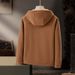 Men's Heavyweight Fleece Jacket – Sherpa-Lined Zip-Up Hoodie For Winter (Black, Army Green, Caramel, Navy Blue)_viptrois.com