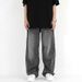 Men's Clothing Retro Washed Smoky Gray Trend Jeans Men's Loose Straight Wide Leg Drape Pants One Piece Dropshipping_viptrois.com